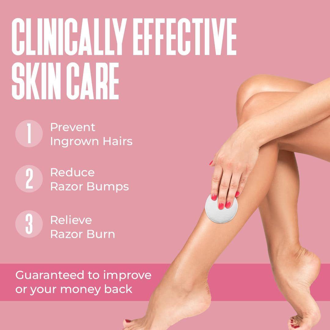 Divine Derriere Ingrown Hair Pads - 50 Pads | Exfoliating Razor Bump & Ingrown Hair Treatment